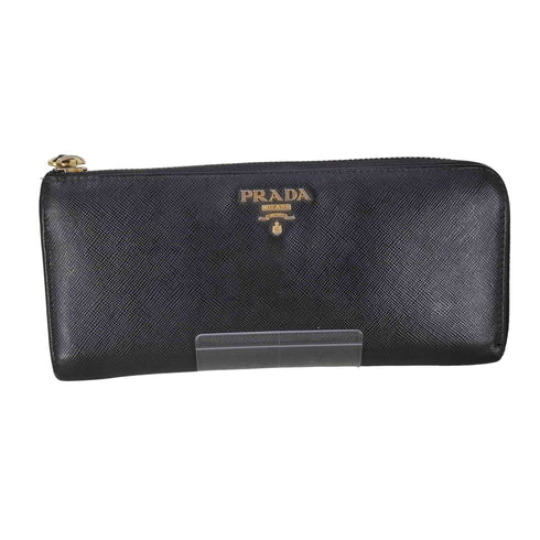 プラダ PRADA ロゴエンブレム長財布 レディース