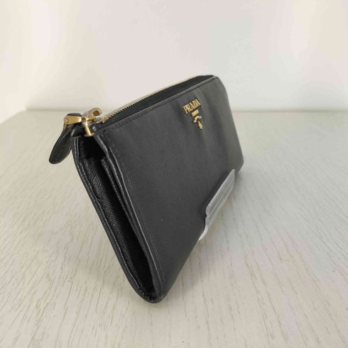 プラダ PRADA ロゴエンブレム長財布 レディース