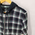 ディーゼル DIESEL チェック ネル ジップアップパーカー メンズ import:S