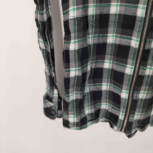 ディーゼル DIESEL チェック ネル ジップアップパーカー メンズ import:S