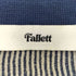 Fallett ロゴバッチ クロップド ジップ ニットトップス レディース
