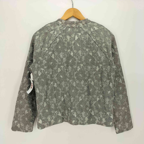 バナナリパブリック BANANA REPUBLIC マオカラー レース ラグラン ジップアップジャケット レディース import:M
