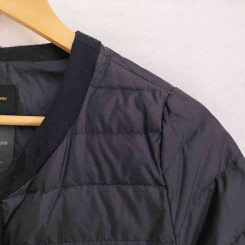 ナノユニバース NANO universe 15AW Nishikawa Down 西川ダウン ノーカラー ダウンジャケット レディース JPN:36