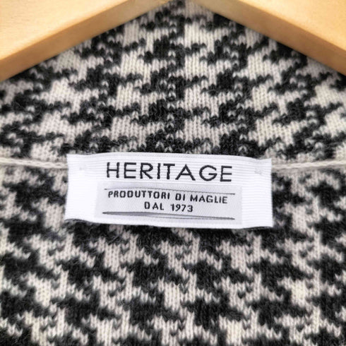ヘリテージ HERITAGE 千鳥格子 ニット テーラードジャケット メンズ