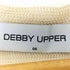 DEBBY UPPER ロゴバッチ ノースリーブ メッシュギャザー トップス レディース 1