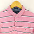 トミーヒルフィガー TOMMY HILFIGER custom fit S/S フロントロゴ刺繍ポロシャツ メンズ import:L