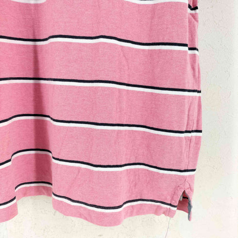 トミーヒルフィガー TOMMY HILFIGER custom fit S/S フロントロゴ刺繍ポロシャツ メンズ import:L