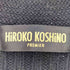 ヒロココシノ HIROKO KOSHINO レーヨン混 ラメ 総柄 マルチポケット ウール カーディガン レディース 40
