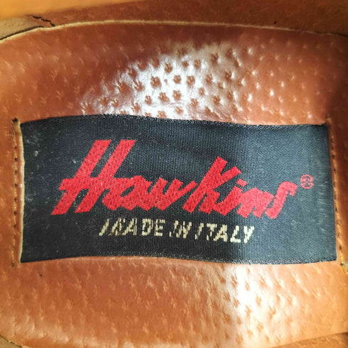 ホーキンス Hawkins スクエアトゥ 厚底 レザーシューズ イタリア製 メンズ 40
