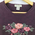 エディーバウアー Eddie Bauer 90s 白タグ 花刺繍 コットンニット レディース import:S