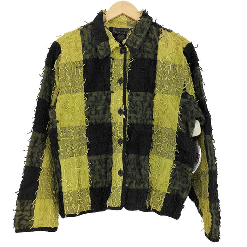 Life Style 80-90s インド製 コットン フリンジ シャツジャケット レディース import:M