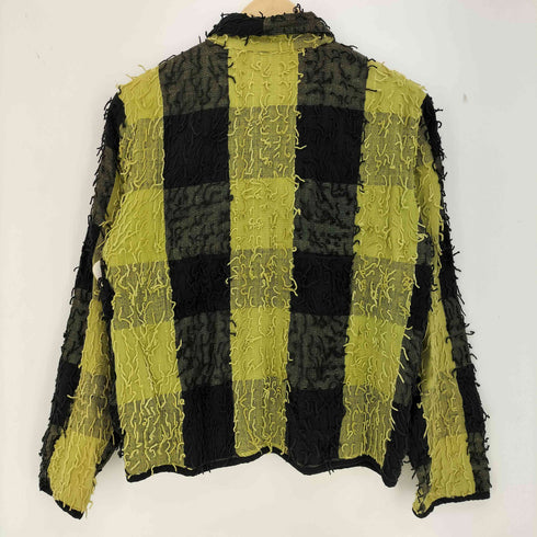 Life Style 80-90s インド製 コットン フリンジ シャツジャケット レディース import:M