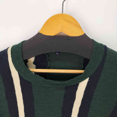 ジュンヤワタナベコムデギャルソンマン JUNYA WATANABE COMME des GARCONS MAN 2002AW 00S ウェーブデザイン クルーネックニット メンズ JPN:M