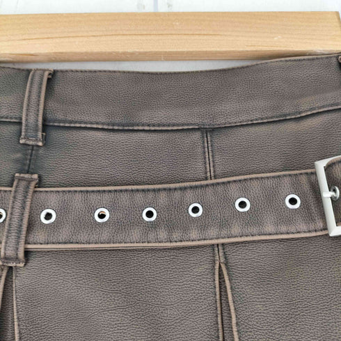 ダーリッチ Darich アンティークレザープリーツショートパンツ レディース JPN:S