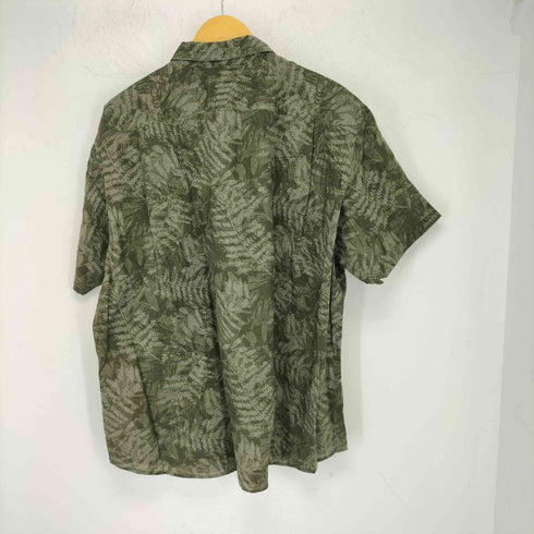 エディーバウアー Eddie Bauer リーフ柄 S/S シャツ メンズ import:XL