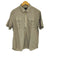 エディーバウアー Eddie Bauer ハーフジップ ヒッコリー ワークシャツ メンズ import:L