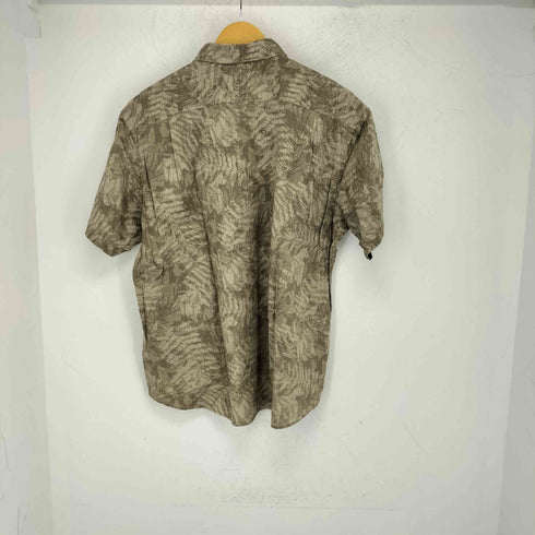 エディーバウアー Eddie Bauer リーフ柄 S/S シャツ メンズ import:XL