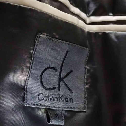 シーケーカルバンクライン ck Calvin Klein カシミヤ混 比翼 ステンカラーコート メンズ import:M