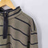 エルエルビーン L.L.Bean ボーダー 鹿の子 ハーフジップカットソー メンズ import:XL