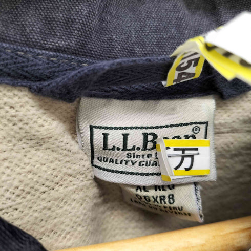 エルエルビーン L.L.Bean ボーダー 鹿の子 ハーフジップカットソー メンズ import:XL