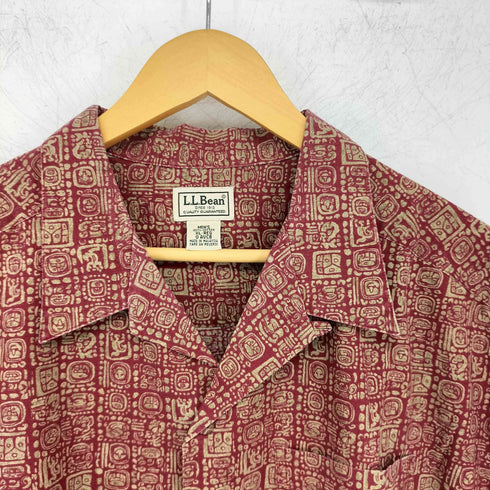 エルエルビーン L.L.Bean 総柄 オープンカラーシャツ メンズ import:XL