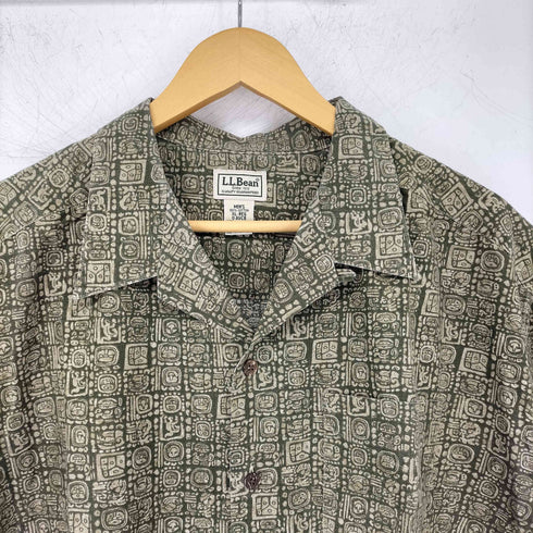 エルエルビーン L.L.Bean 総柄 オープンカラーシャツ メンズ import:XL