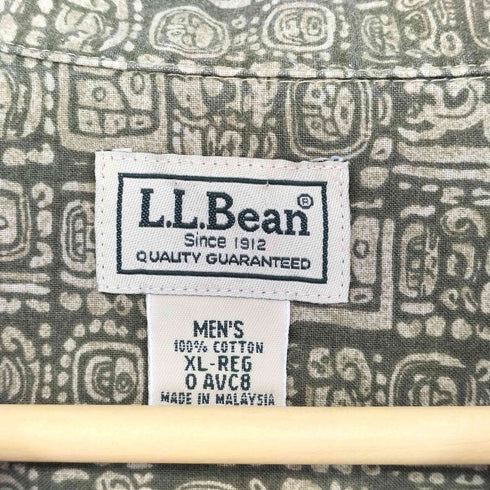 エルエルビーン L.L.Bean 総柄 オープンカラーシャツ メンズ import:XL