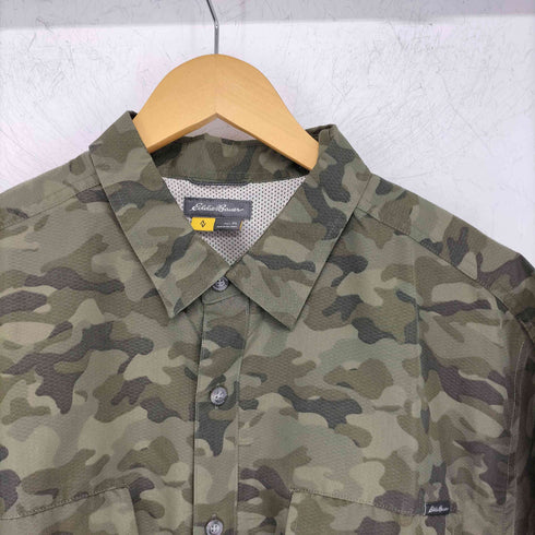 エディーバウアー Eddie Bauer 迷彩 フィッシングシャツ メンズ import:XL