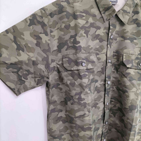 エディーバウアー Eddie Bauer 迷彩 フィッシングシャツ メンズ import:XL