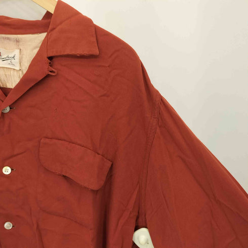 Cranbrook 50-60s フラップポケット レーヨン オープンカラー シャツ メンズ import:XL
