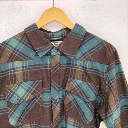 エルエルビーン L.L.Bean チェック レギュラーカラー コットンネルシャツ ウエスタン メンズ import:XXL
