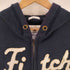 アバクロンビーアンドフィッチ Abercrombie & Fitch MUSCLE ロゴワッペン フリンジ ジップアップパーカー メンズ import:XL