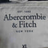 アバクロンビーアンドフィッチ Abercrombie & Fitch MUSCLE ロゴワッペン フリンジ ジップアップパーカー メンズ import:XL