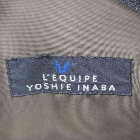 レキップヨシエイナバ LEQUIPE YOSHIE INABA ニット切り替え ジャケット レディース