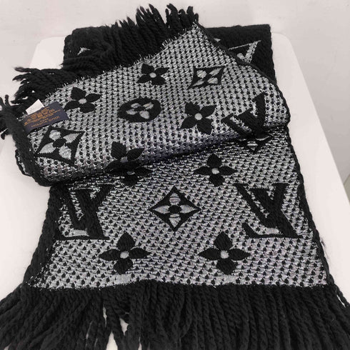 ルイヴィトン LOUIS VUITTON エシャルプ ロゴマニア シャイン マフラー レディース