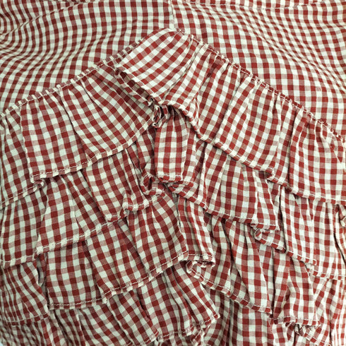 SHRIMPS Aurora tiered ruffled gingham woven shorts レディース 8