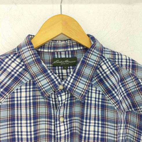 エディーバウアー Eddie Bauer チェック ウエスタンシャツ メンズ import:XL