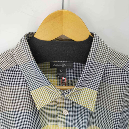 エディーバウアー Eddie Bauer シアサッカー ギンガムチェック BDシャツ メンズ import:XL
