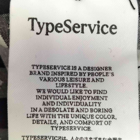 Typeservice ギンガムチェック フリル シャツポンチョ レディース