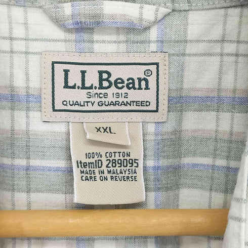 エルエルビーン L.L.Bean チェック レギュラーカラーシャツ メンズ import:XXL