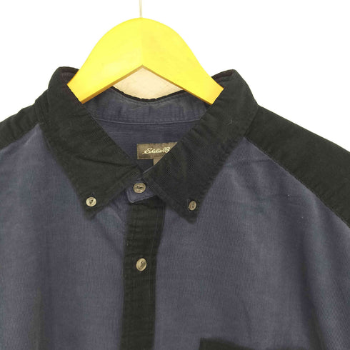 エディーバウアー Eddie Bauer ツートン コーデュロイシャツ メンズ import:XL