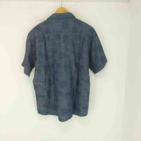 エディーバウアー Eddie Bauer 格子柄 コットンリネン BDシャツ メンズ import:XL