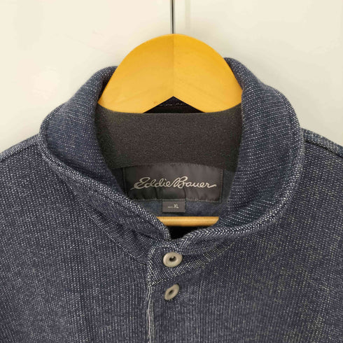 エディーバウアー Eddie Bauer ドーナツボタン ショールカラー スウェット カバーオール メンズ import:XL