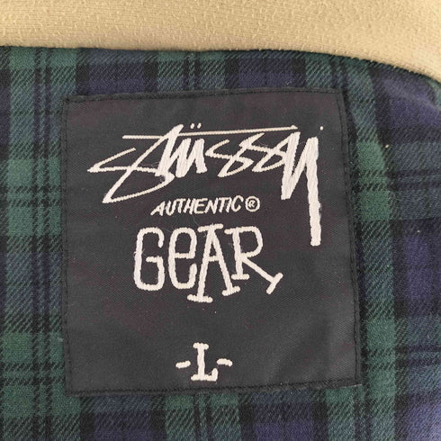 ステューシー Stussy ロゴワッペン フーデッド ダウンジャケット メンズ import:L