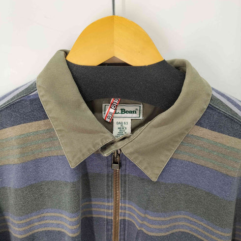 エルエルビーン L.L.Bean ボーダー ハーフジップ ポロシャツ メンズ import:XL