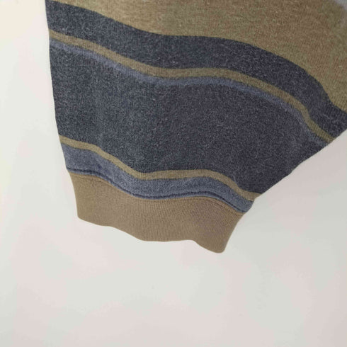 エルエルビーン L.L.Bean ボーダー ハーフジップ ポロシャツ メンズ import:XL