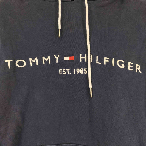 トミーヒルフィガー TOMMY HILFIGER ロゴフリースフーディ メンズ L