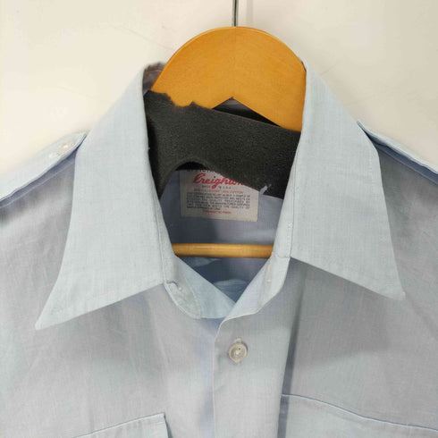 ユーエスネイビー U.S.NAVY 70s MADE IN USA Creighton ミリタリーシャツ メンズ 15 1/2