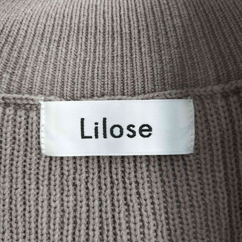 Lilose レイヤード ハーフジップ ニット レディース ONE SIZE