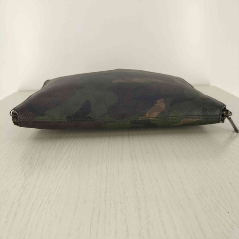 コーチ COACH 迷彩 レザークラッチバッグ メンズ